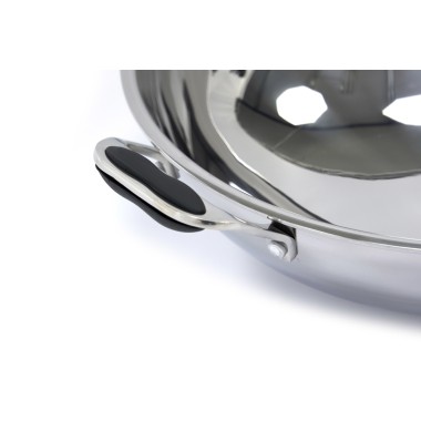 Maxima - Poêle à wok - Ø36cm - En acier inoxydable - Induction