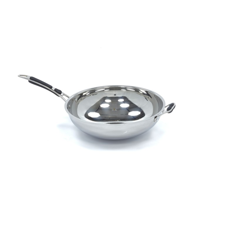 Maxima - Poêle à wok - Ø36cm - En acier inoxydable - Induction