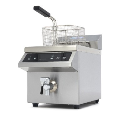 Maxima - Friteuse - 8L - 1 panier - Induction - avec robinet de vidange
