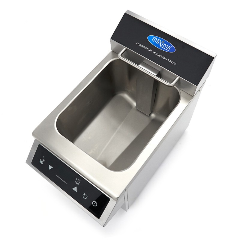 Maxima - Friteuse - 8L - 1 panier - Induction - avec robinet de vidange
