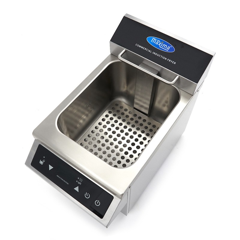 Maxima - Friteuse - 8L - 1 panier - Induction - avec robinet de vidange