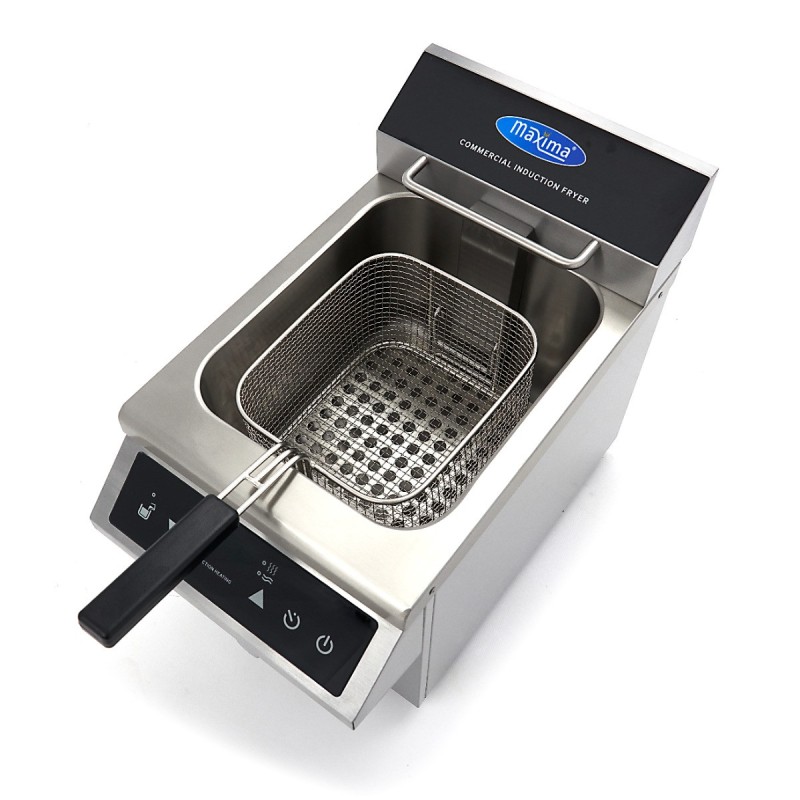 Maxima - Friteuse - 8L - 1 panier - Induction - avec robinet de vidange