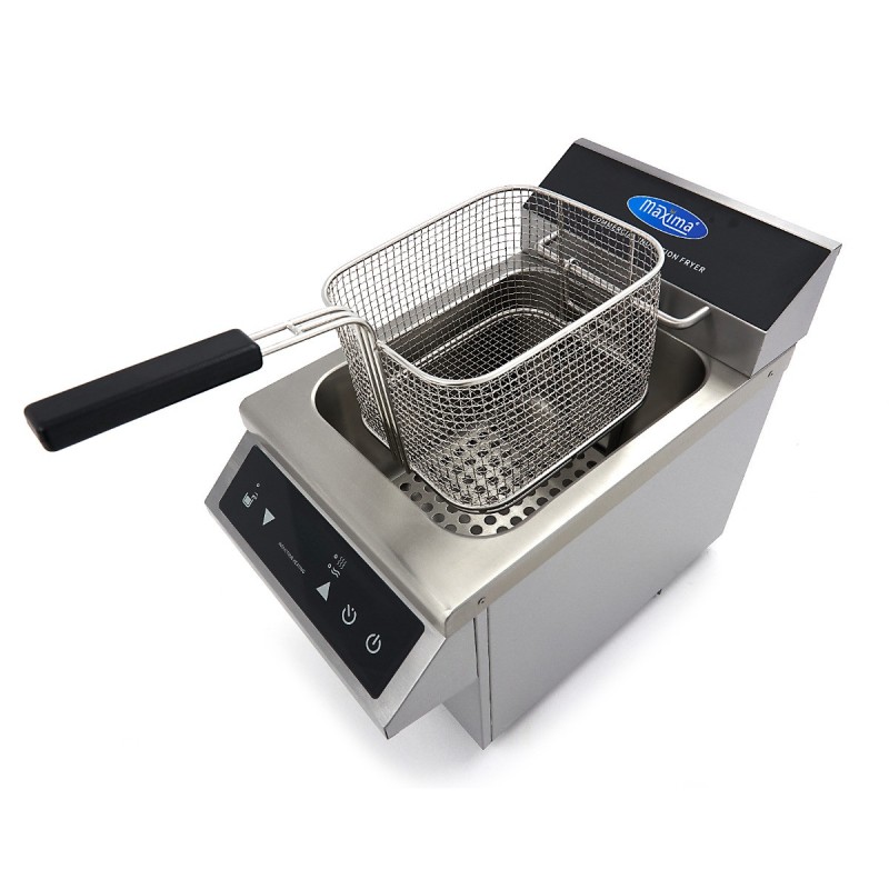 Maxima - Friteuse - 8L - 1 panier - Induction - avec robinet de vidange