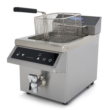 Maxima - Friteuse - 8L - 1 panier - Induction - avec robinet de vidange