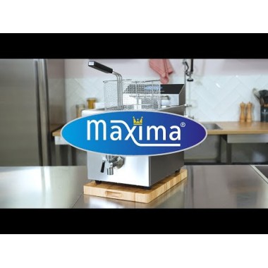 Maxima - Friteuse - 8L - 1 panier - Induction - avec robinet de vidange