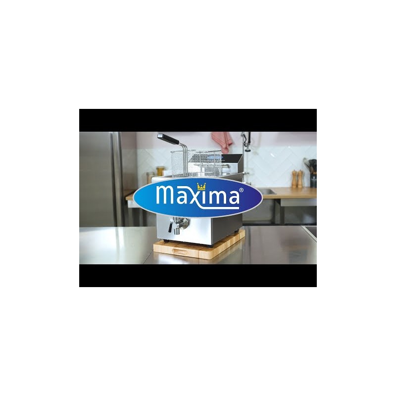 Maxima - Friteuse - 8L - 1 panier - Induction - avec robinet de vidange