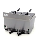 Maxima - Friteuse professionnelle - 2 cuves de 8L - 2 paniers - avec robinet de vidange - Induction