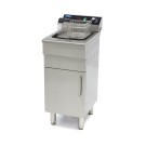 Maxima - Friteuse - 16L - 1 Panier - avec Robinet de Vidange et Support