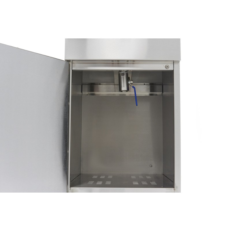 Maxima - Friteuse - 16L - 1 Panier - avec Robinet de Vidange et Support