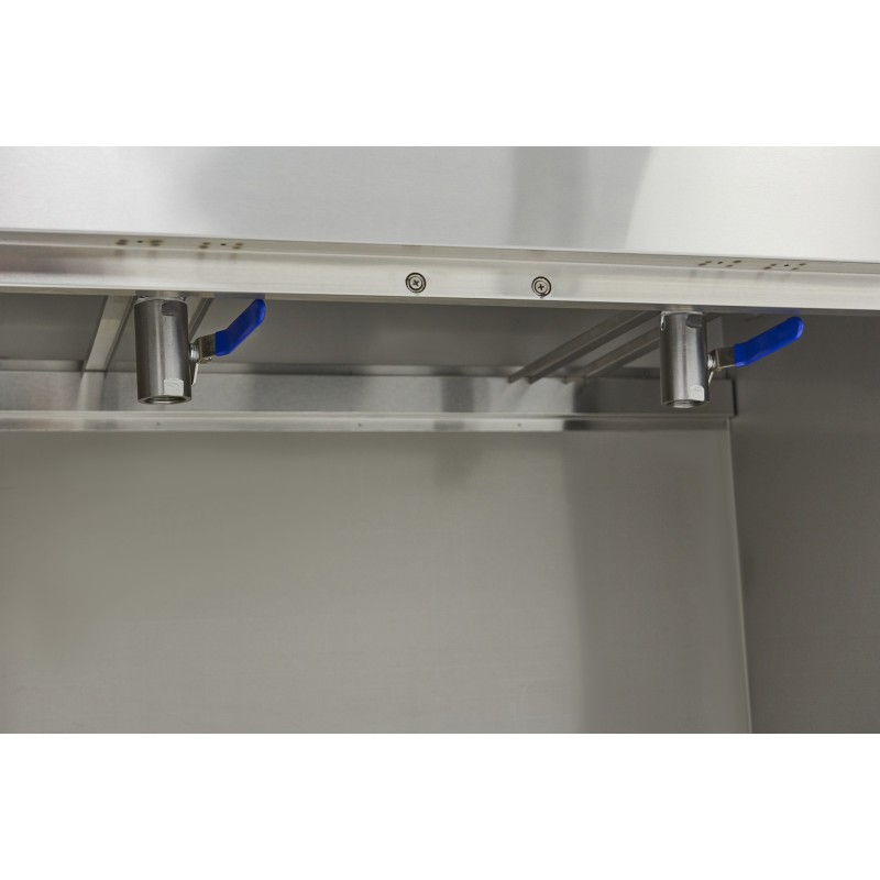 Maxima - Friteuse professionnelle - 2 x 16L - 2 paniers - avec robinet de vidange et support