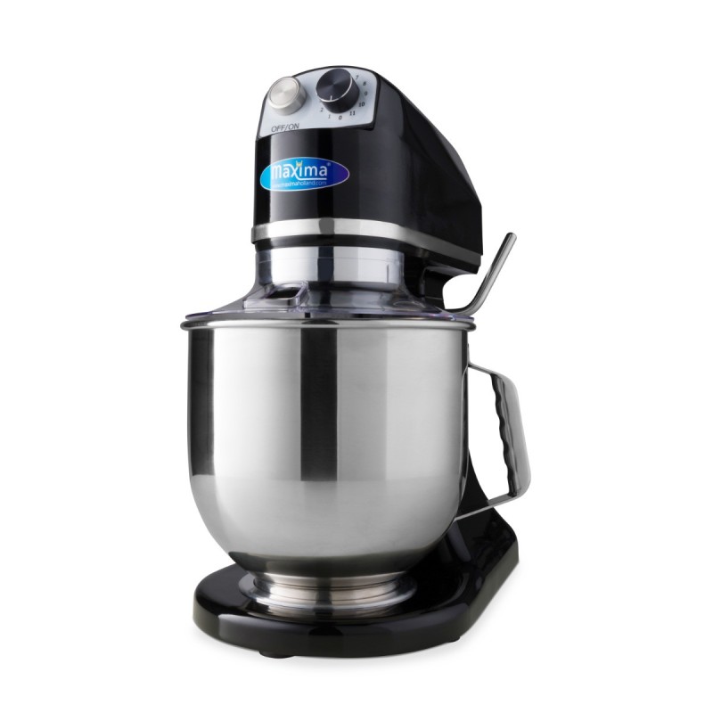 Maxima - Batteur sur socle - 7 L - Jusqu'à 2 kg de pâte - Noir