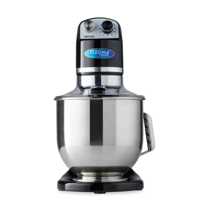 Maxima - Batteur sur socle - 7 L - Jusqu'à 2 kg de pâte - Noir