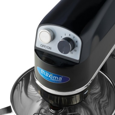 Maxima - Batteur sur socle - 7 L - Jusqu'à 2 kg de pâte - Noir