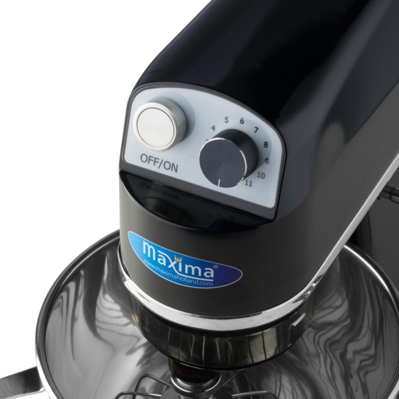Maxima - Batteur sur socle - 7 L - Jusqu'à 2 kg de pâte - Noir