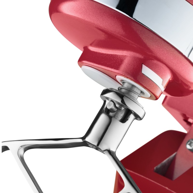 Maxima - Batteur sur socle - 7L - Jusqu'à 2kg de pâte - Rouge Framboise