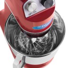Maxima - Batteur sur socle - 7L - Jusqu'à 2kg de pâte - Rouge Framboise