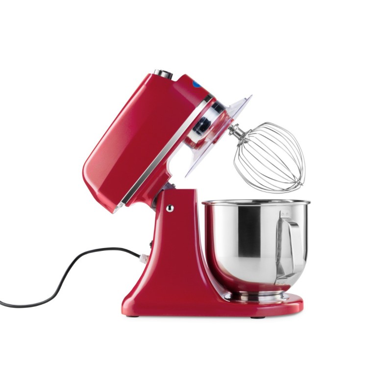 Maxima - Batteur sur socle - 7L - Jusqu'à 2kg de pâte - Rouge Framboise