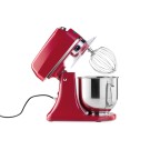 Maxima - Batteur sur socle - 7L - Jusqu'à 2kg de pâte - Rouge Framboise