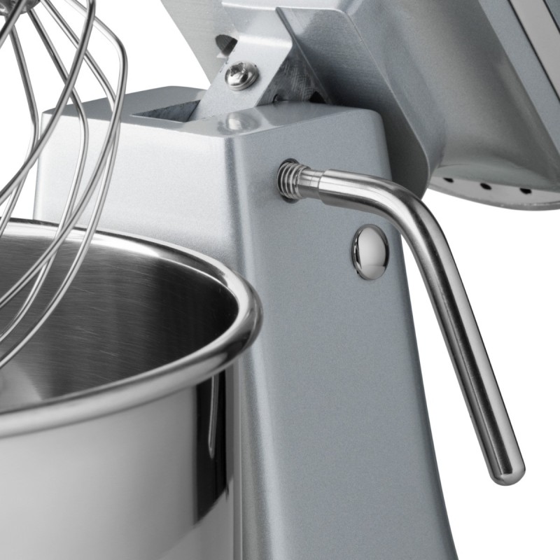 Maxima - Batteur sur socle - 7 litres - Jusqu'à 2 kg de pâte - Argent