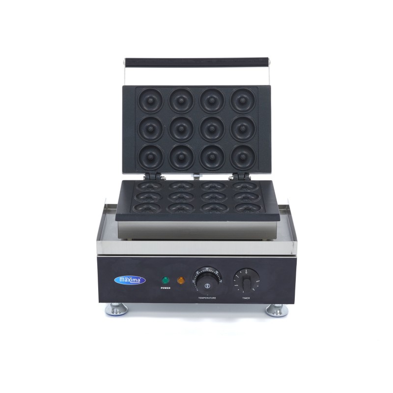 Maxima - Machine à donuts - 12 mini donuts - diam 5cm - avec minuteur intégré