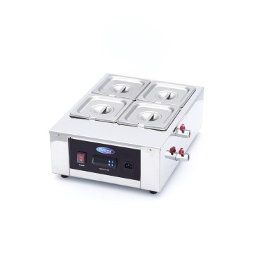 Maxima - Fondeur de chocolat - 4 bacs GN 1/6 de 100 mm