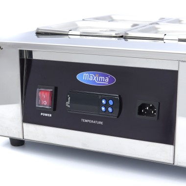 Chauffe chocolat - 4 bacs GN 1/6 de 100 mm - Maxima