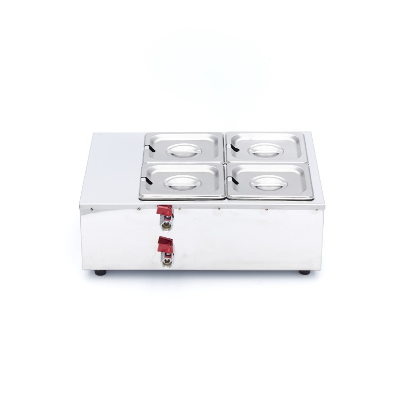 Maxima - Fondeur de chocolat - 4 bacs GN 1/6 de 100 mm