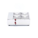 Chauffe chocolat - 4 bacs GN 1/6 de 100 mm - Maxima