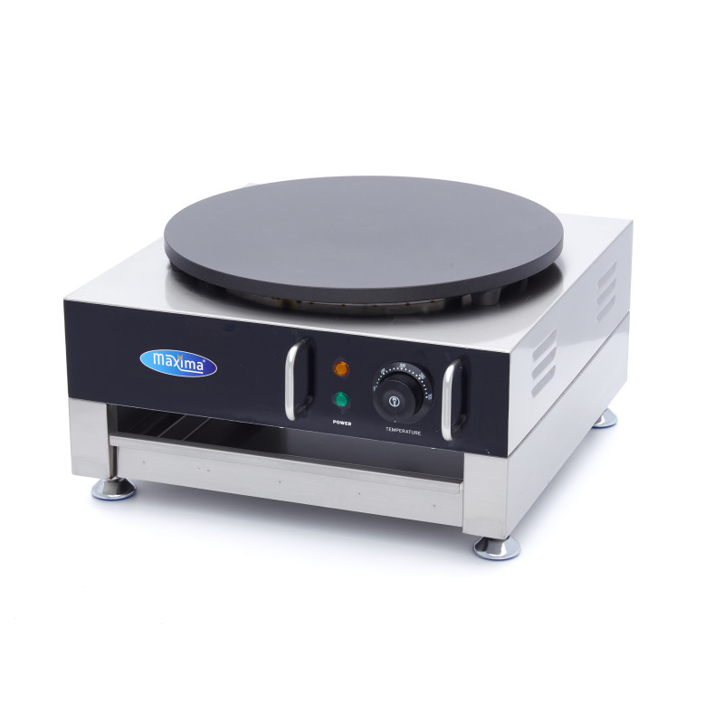 Maxima - Crêpière - Une crêpe - 40 cm - avec répartiteur de pâte