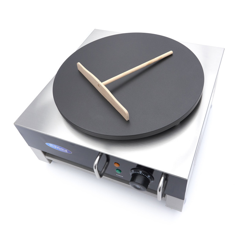 Maxima - Crêpière - Une crêpe - 40 cm - avec répartiteur de pâte
