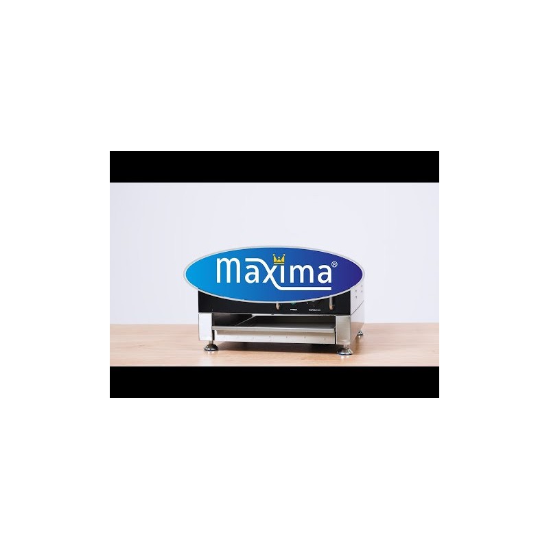 Maxima - Crêpière - Double crêpes - 2 x 40cm - inclut répartiteur de pâte