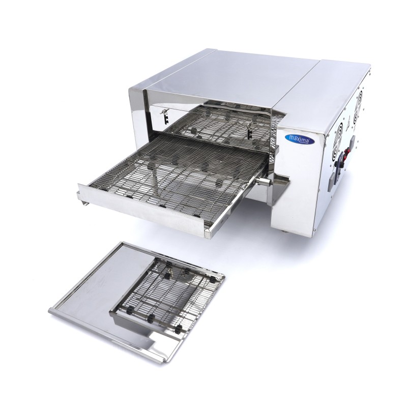 Maxima - Four à pizza avec tapis roulant - Pour 2 pizzas de Ø20cm - 30 pizzas par heure