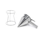 Maxima - Distributeur de pâte à crêpes - 1,3 L - En acier inoxydable - bouton de dosage inclus