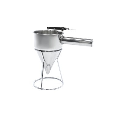Maxima - Distributeur de pâte à crêpes - 1,3 L - En acier inoxydable - bouton de dosage inclus