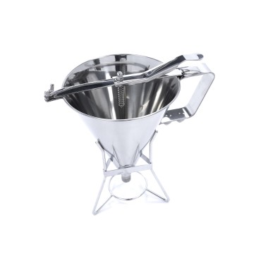 Maxima - Distributeur de pâte à crêpes - 1,6 L - En acier inoxydable - Bouton de dosage inclus