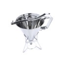 Maxima - Distributeur de pâte à crêpes - 1,6 L - En acier inoxydable - Bouton de dosage inclus