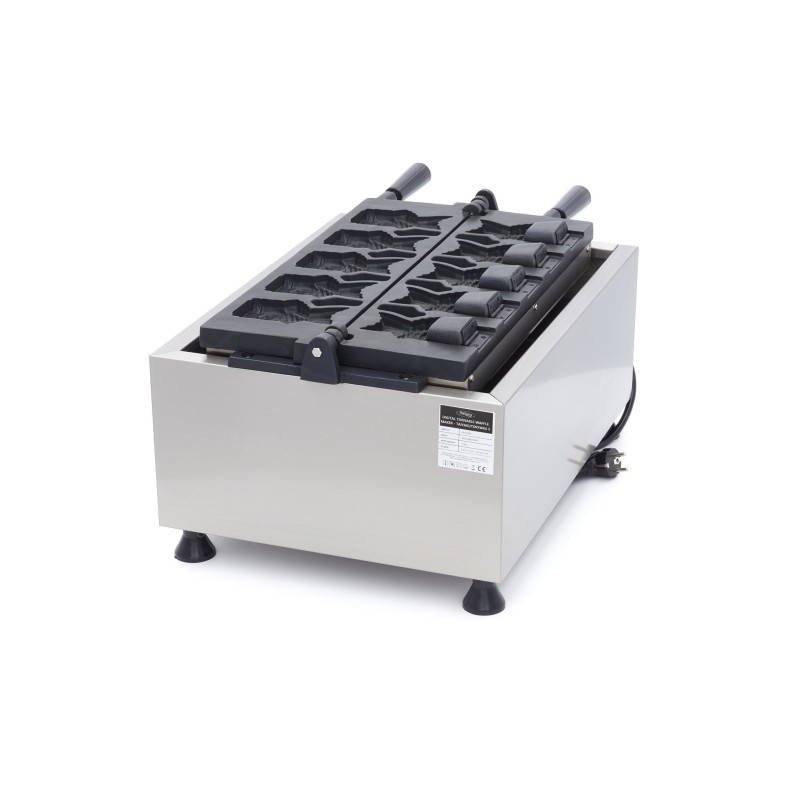 Maxima - Machine à gaufres - 5 formes de Taiyaki / poisson - Rotative - Numérique