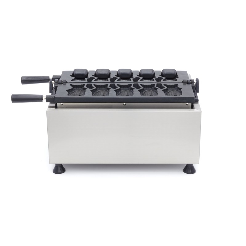 Maxima - Machine à gaufres - 5 formes de Taiyaki / poisson - Rotative - Numérique