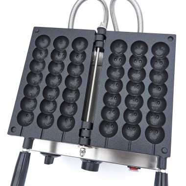 Maxima - Machine à gaufres - 3 sucettes - Emojis sur bâtonnets