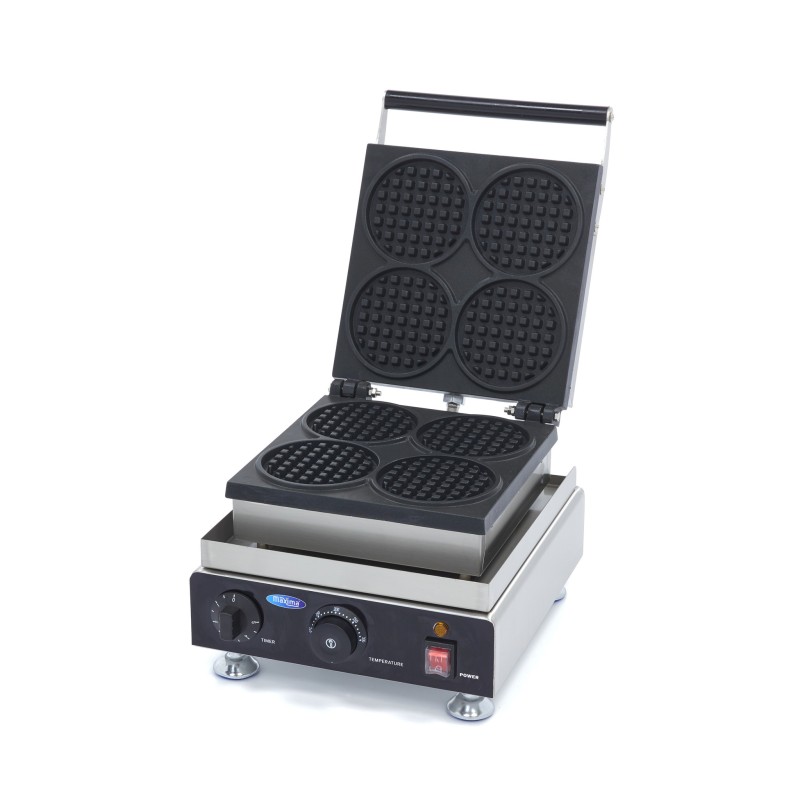 Maxima - Gauffrier - 4 gaufres - Mini ronds