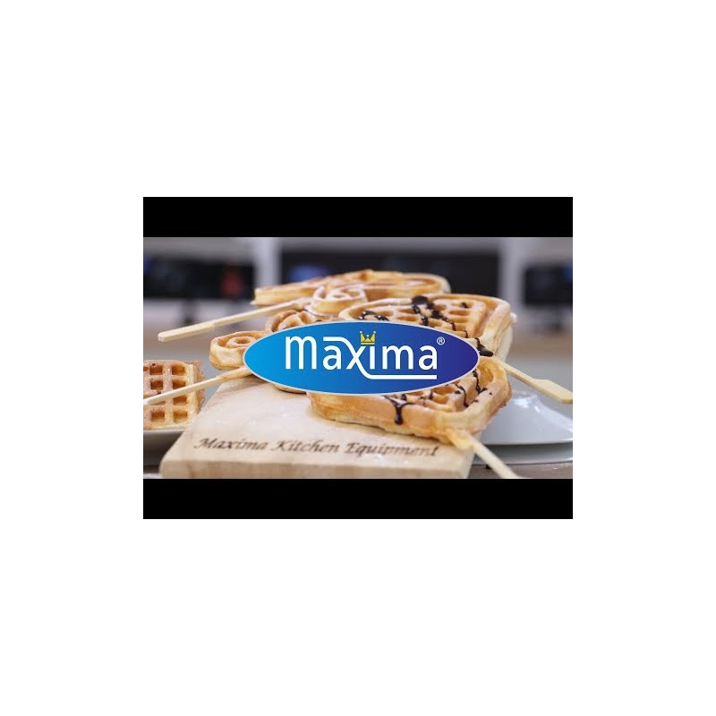 Maxima - Appareil à gaufres - 4 pièces - Cœurs sur bâtonnets