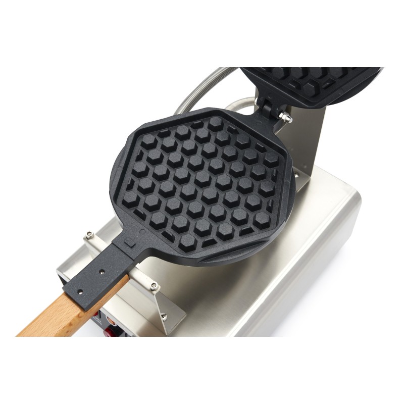 Maxima - Machine à gaufres - 1 gaufre - Motif nid d'abeille rond