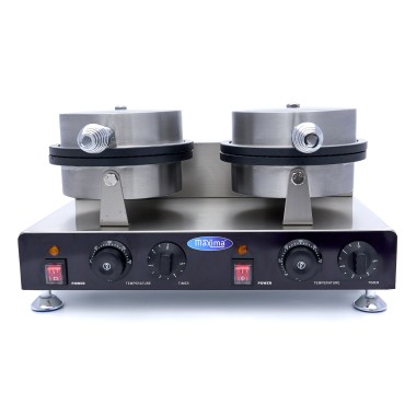 Maxima - Machine à gaufres - 2 pièces - Cornet de crème glacée
