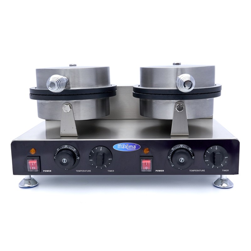 Maxima - Machine à gaufres - 2 pièces - Cornet de crème glacée