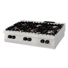 Maxima - Cuisinière haut de gamme - 6 brûleurs - Unité Triple - Profondeur de 90cm - Gaz