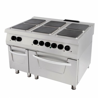 Maxima - Cuisinière Premium - 6 brûleurs - Unité triple - 90 cm de profondeur - incluant four - Électrique