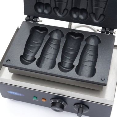 Maxima - Appareil à gaufres en forme de pénis - 4 pièces