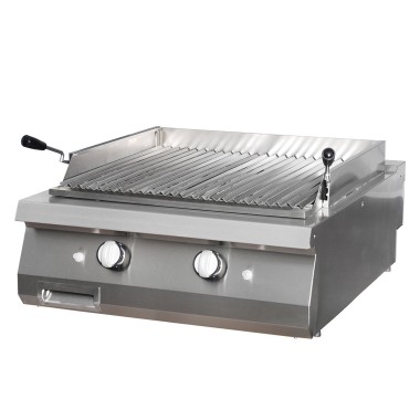 Maxima - Grill en pierre de lave premium - Double unité - Profondeur de 90 cm - Gaz