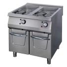 Maxima - Friteuse Professionnelle - 2 x 22L - Double Unité - Profondeur de 90cm - avec Robinet de Vidange - Électrique