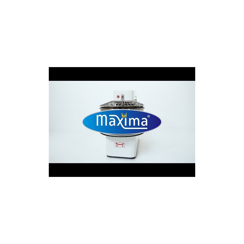 Maxima - Mélangeur à pâte - 20L - 12kg de pâte - 2 vitesses - Bol amovible